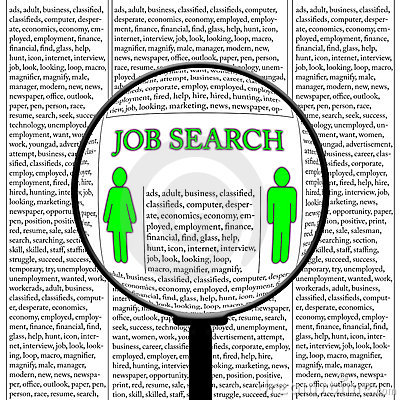 Job Hunting Clipart Het Onderzoek Van De Baan