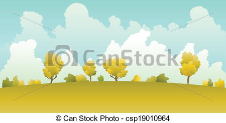 Late Summer Illustrated Background Of    Csp19010964   Search Clipart