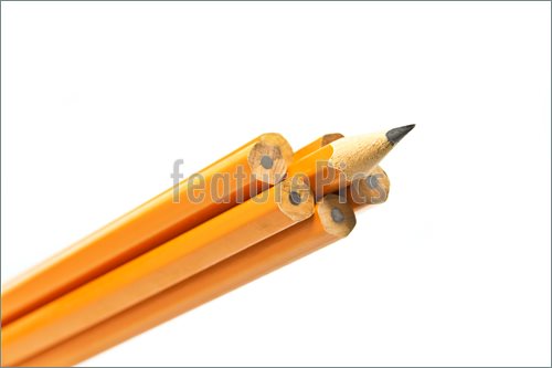 Photo Of A Sharp Pencil Sticking Out Form A Crowd Of Dull Pencils
