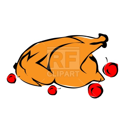 Roasted Turkey Food And Beverages Download Royalty Free Vector Clip