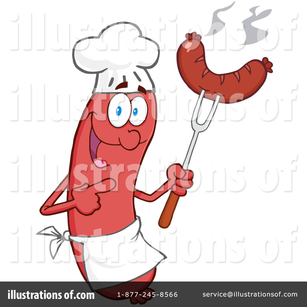 Royalty Free  Rf  Sausage Clipart Illustration By Hit Toon   Stock