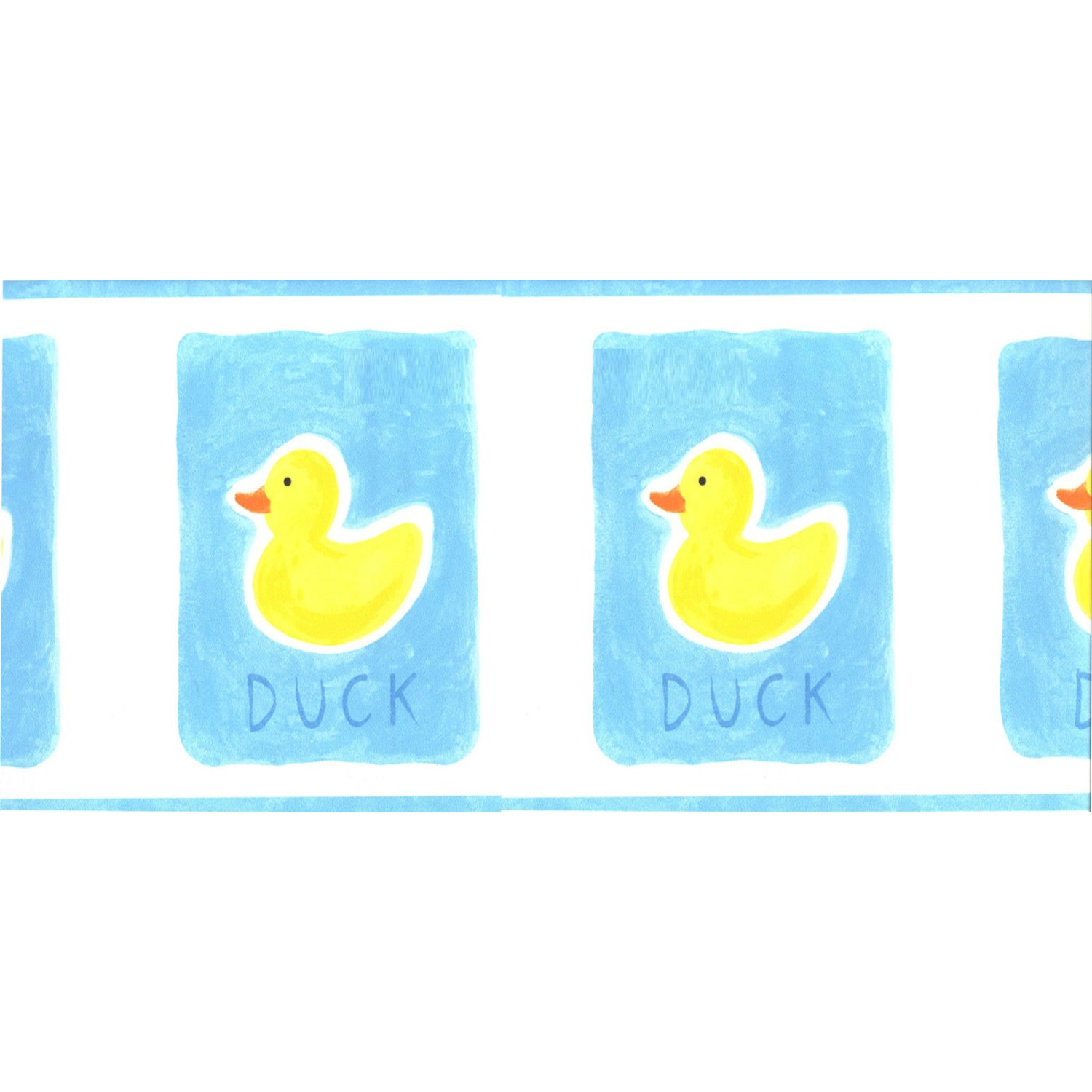 Rubber Duckies Ducks Pre Pasted Wall Border Nursery Or Bathroom