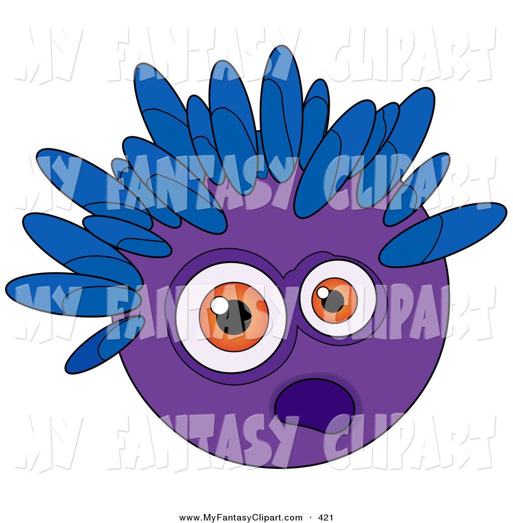 Scared Eyes Clipart Clip Art Of A Scared Purple