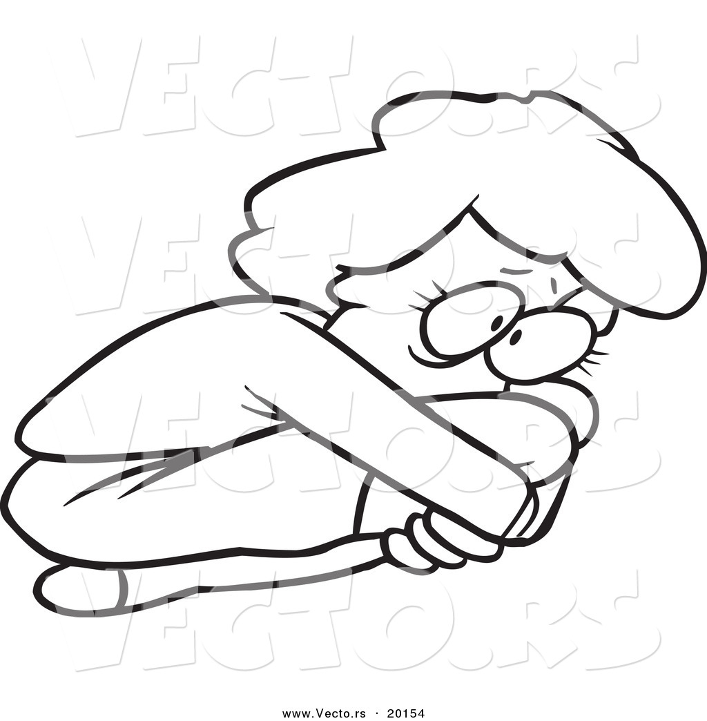 Scared Woman Clipart Scared Woman Cartoon