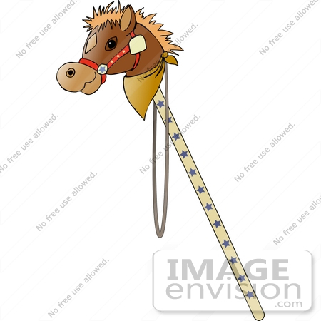 Stick Horse Toy Clipart    12538 By Djart   Royalty Free Stock    