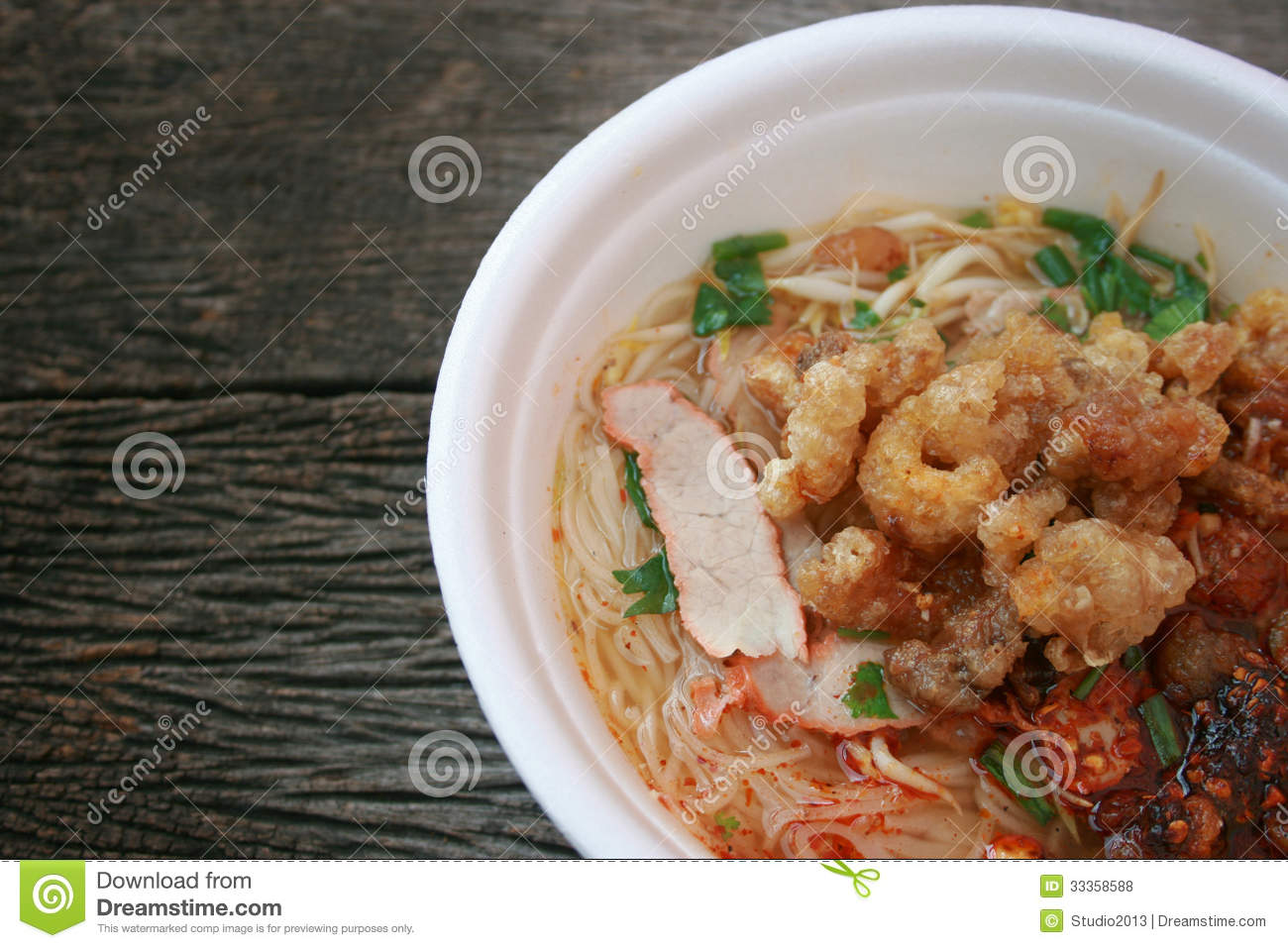 Thai Noodle Soup With Pork
