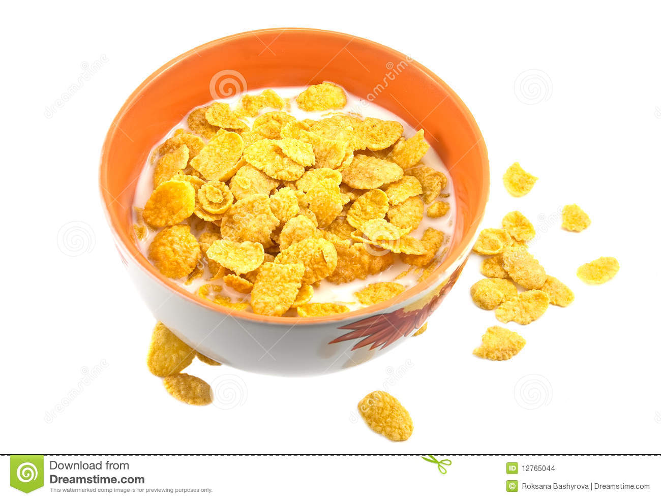 Ware With Corn Flakes Stock Images   Image  12765044