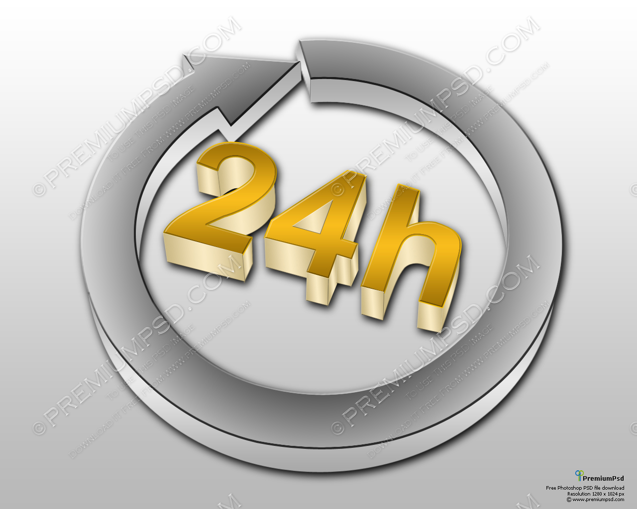 24 Hours Delivery Sign   Psd Download   Premium Psd