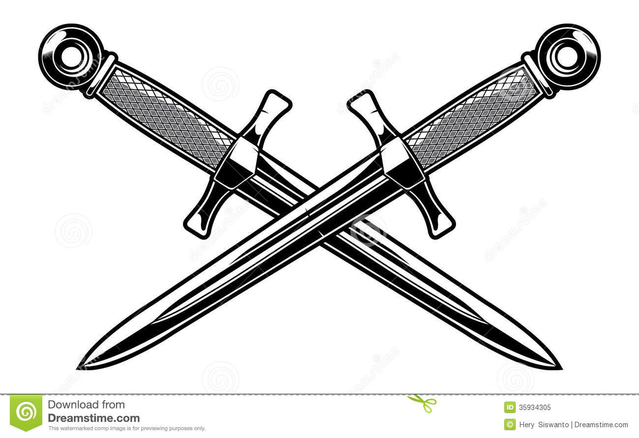 Bloody Dagger Clipart Crossed Dagger Royalty Free
