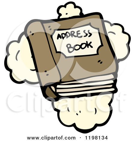 Cartoon Of An Address Book   Royalty Free Vector Illustration By