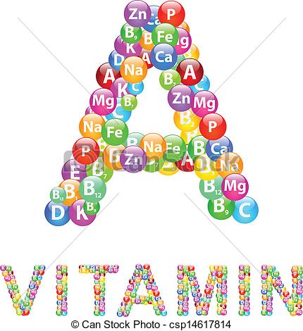 Clip Art Of Vitamin A Concept Vector Csp14617814   Search Clipart