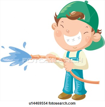 Clipart   Water Spraying Hose Holding Giggle  Fotosearch   Search