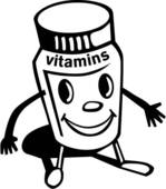 Container Of Vitamins With A   Clipart Panda   Free Clipart Images