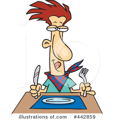 Hungry Clipart  442859 By Ron Leishman   Royalty Free  Rf  Stock