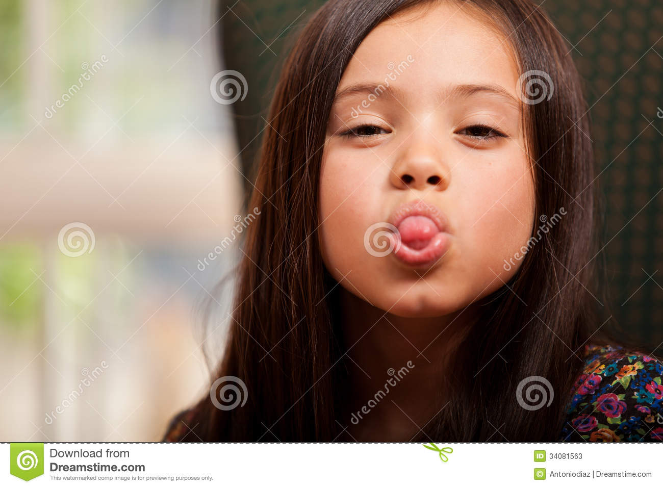 Little Girl Sticking Her Tongue Out Stock Photos   Image  34081563