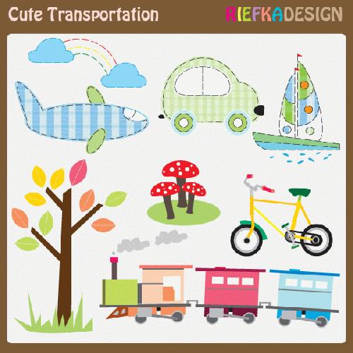 My Grafico  Cute Transportation Clipart