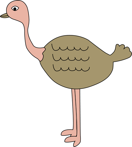 Ostrich Clipart Image Cartoon Doing A Goose Step In Pictures