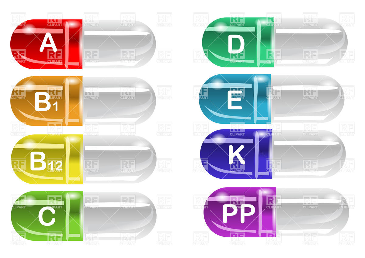 Vitamin Pills Download Royalty Free Vector Clipart  Eps