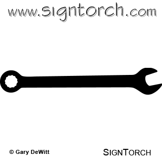 Wrench Combination Tools Signtorch 2009 Series Vector Art High Quality    