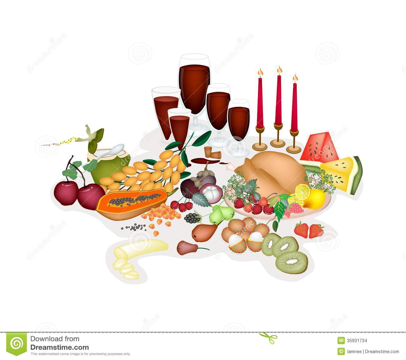 At A Traditional Christmas Dinner  Stock Images   Image  35931734
