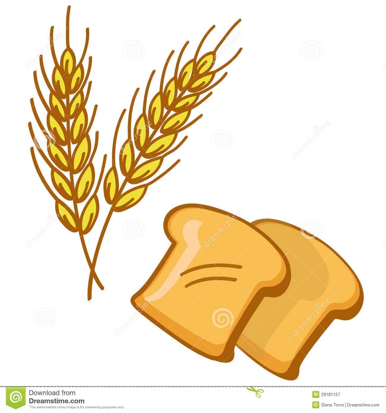 Bread And Wheat Royalty Free Stock Photography   Image  29181157