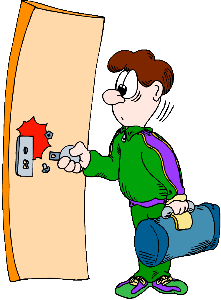 Cartoon Locked Door Broken Door Handle2 Gif