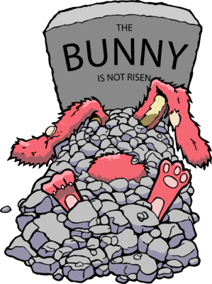 Dead Bunny   Easter Clip Art   Christart Com