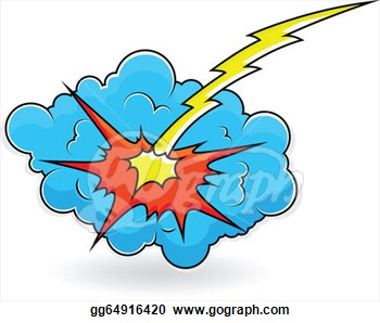 Explosion Cloud Burst Vector Illustration  Clipart Drawing Gg64916420