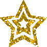 Gold Blinking Glitter Star Myspace Glitter Graphic Comment