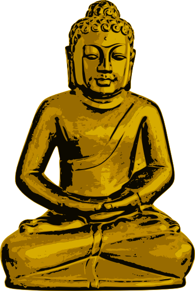 Golden Buddha Clip Art At Clker Com   Vector Clip Art Online Royalty    