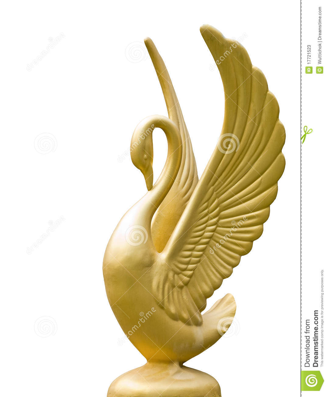 Golden Swan Statue Stock Photos   Image  17721523