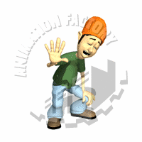 Guy Laughing Slapping Knee Animated Clipart