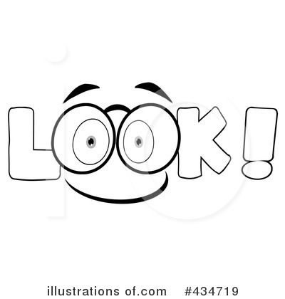 Look Clipart  434719 By Hit Toon   Royalty Free  Rf  Stock
