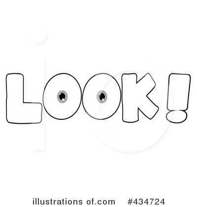 Look Clipart  434724   Illustration By Hit Toon
