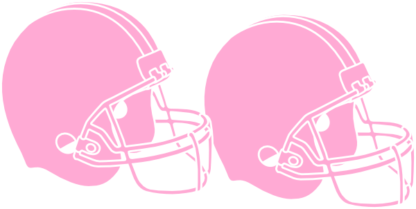 Powder Puff Football Clipart Pink Football Helmet Clip Art