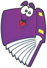 Purple Book With Smiley Face   Product Detail   Scholastic Printables