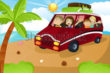     Riding A Van Leaving For Summer Vacation Stock Vector   Clipart Me