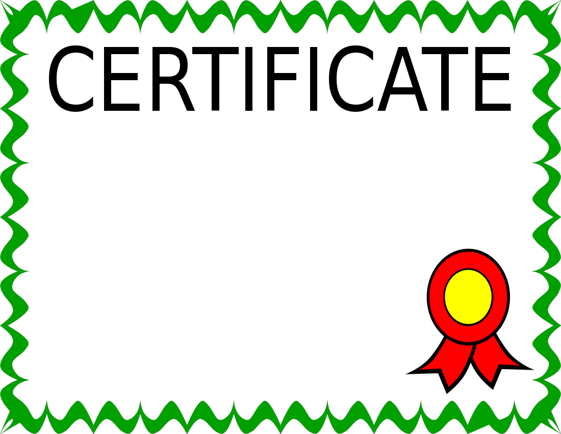 Certificate Clipart Certificate Bold Simple Page Png