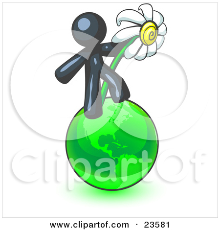 Clipart Of A 3d White Daisy Flower   Royalty Free Cgi Illustration By