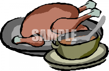 Clipart Picture Of A Turkey And Gravy