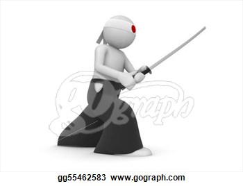 Clipart   Samurai  Stock Illustration Gg55462583