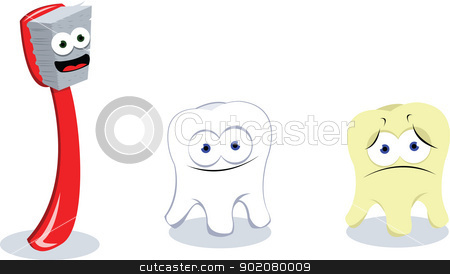 Dirty Teeth Clipart Toothbrush And Teeth Stock