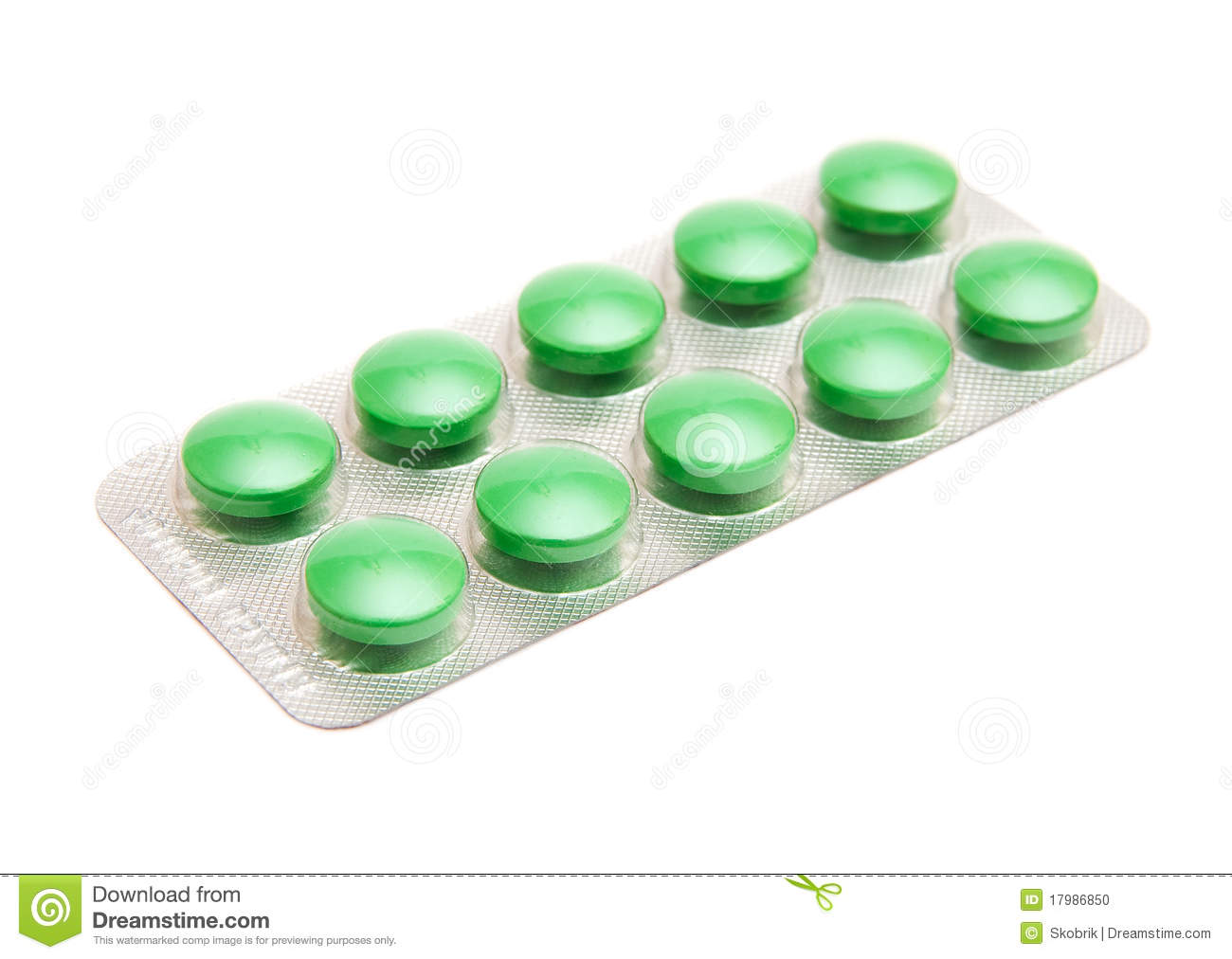 Green Pills Stock Photo   Image  17986850