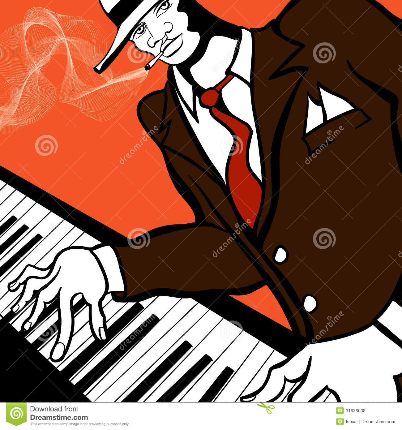Jazz Piano Player Royalty Free Stock Photos   Image  31636038