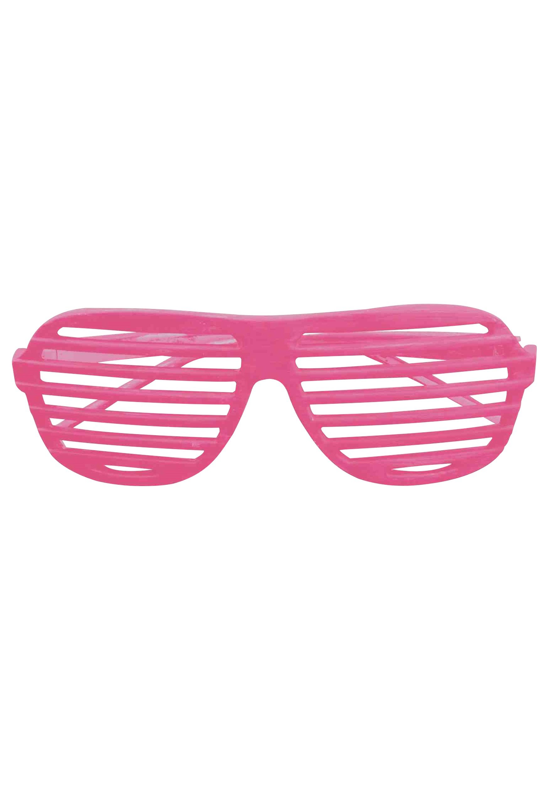 Neon Pink Shutter Shades 80 S Glasses