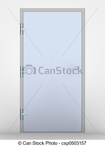 Office Door   3d Rendered Illustration Csp0503157   Search Eps Clipart