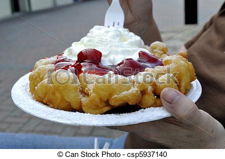 Photography Of Strawberry Funnel Cake   Female Enjoying A Tasty Treat