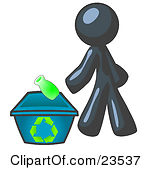 Poster Art Print  3d Green Recycle Bin Character Holding A Thumb Up