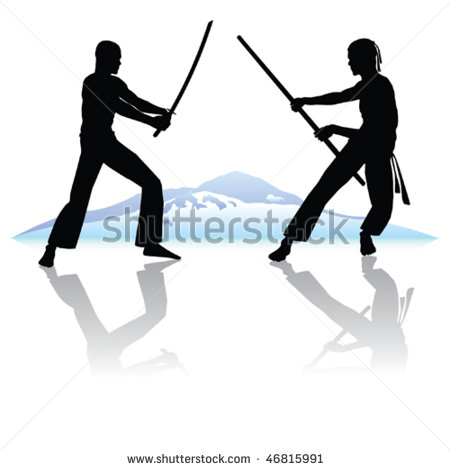 Soccer Silhouettes Of Ok But I Agree To Japanese Swords