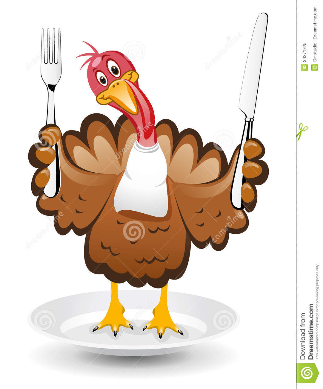 Vector Turkey For Thanksgiving Day Royalty Free Stock Photo   Image